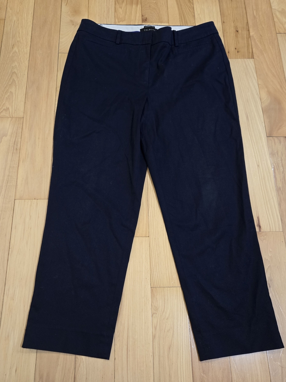 Talbots "The Perfect Crop" Navy Chino